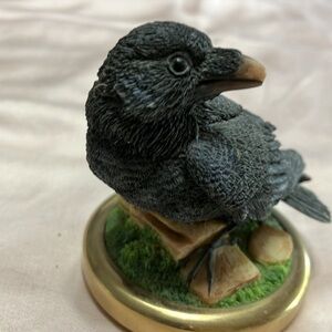 Vintage raven paperweight